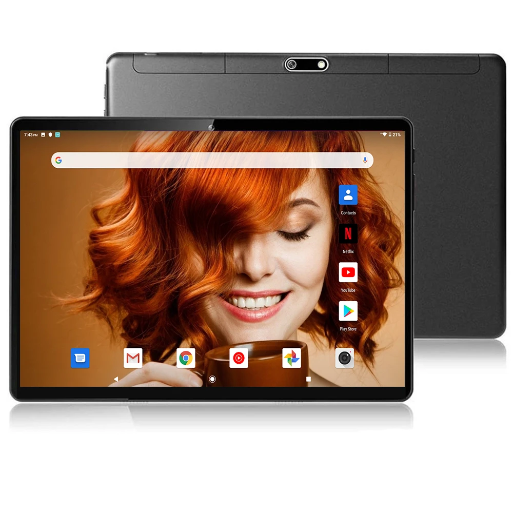 10-дюймовый планшет с восьмиядерным процессором ОЗУ 3 ГБ ПЗУ 64 Android 9 0 | Компьютеры и