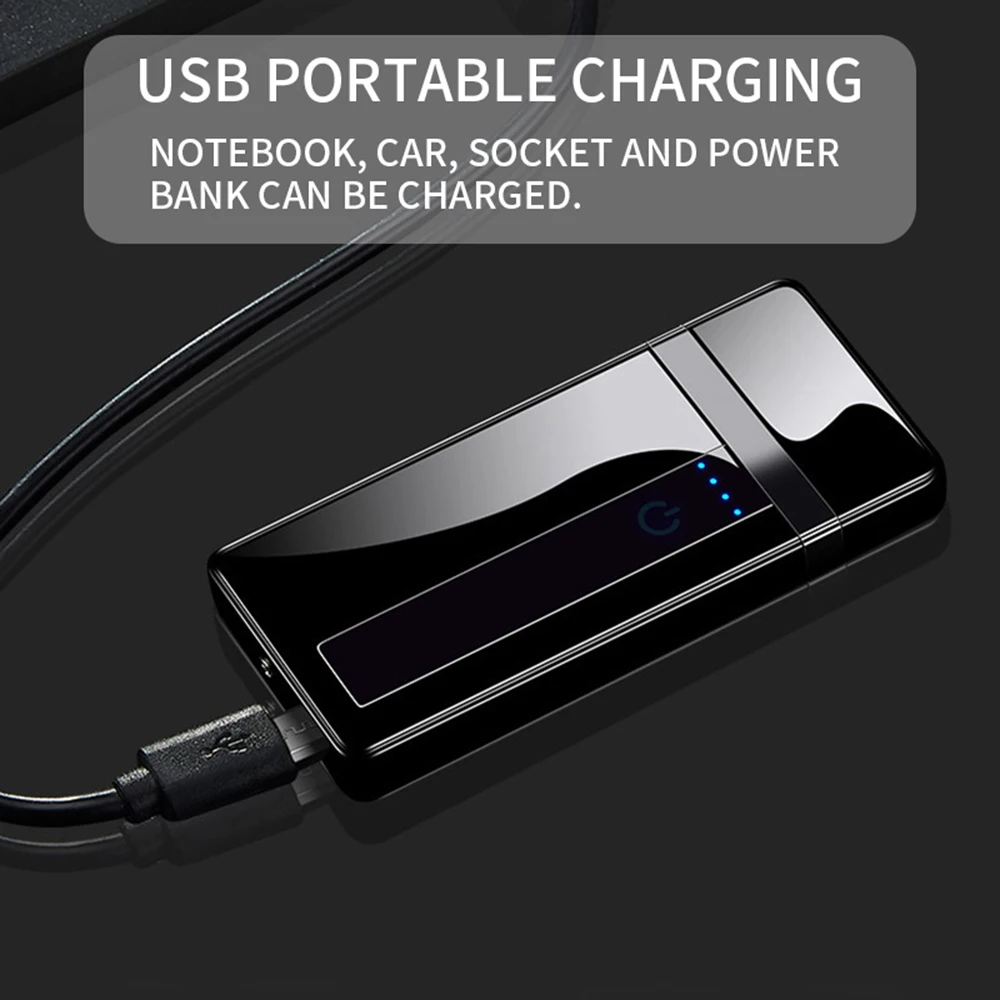 2020 New Electric Lighter With LED Power Display USB Charging Cigarette Windproof Arc Plasma Lighters Gadgets For Men | Дом и сад