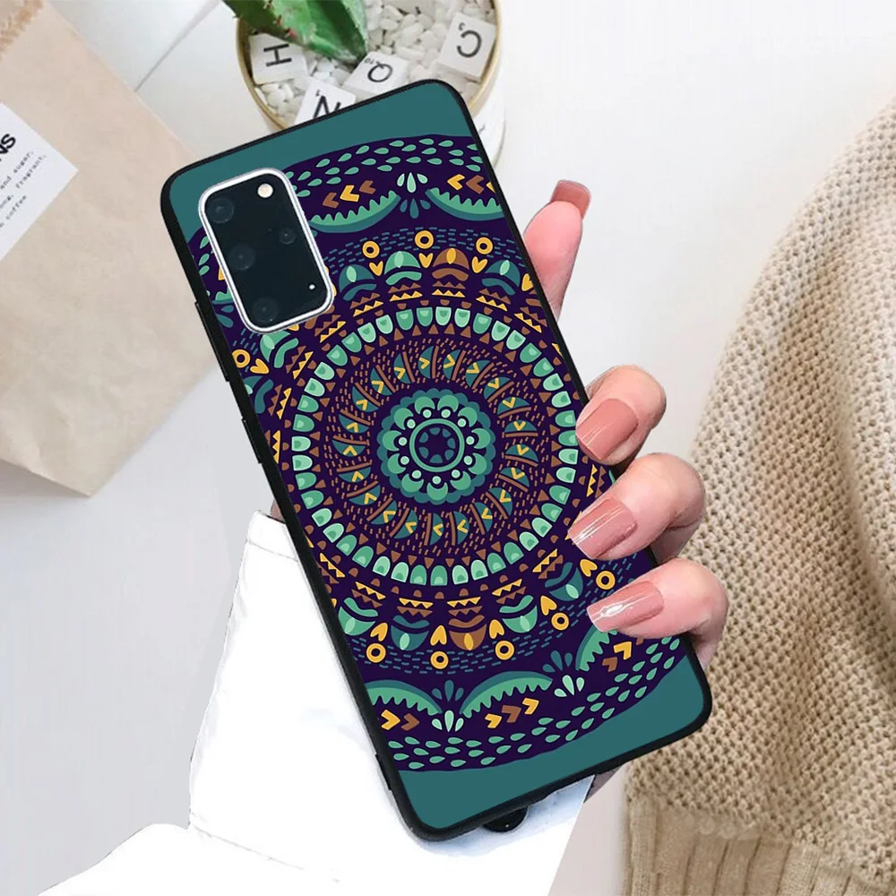 

For Samsung Galaxy Ethnic mandala Soft TPU Black Border Samsung Galaxy Case