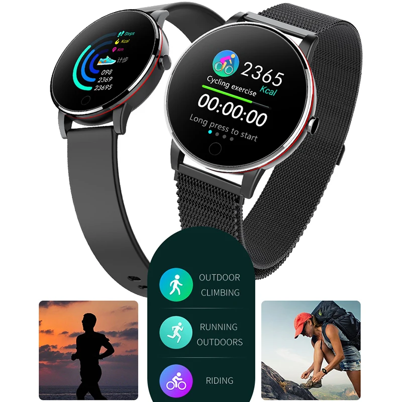 Geekbes WR14 Смарт часы 1 3 &quotips цветной экран Smartwatch металлический корпус IP67 умный