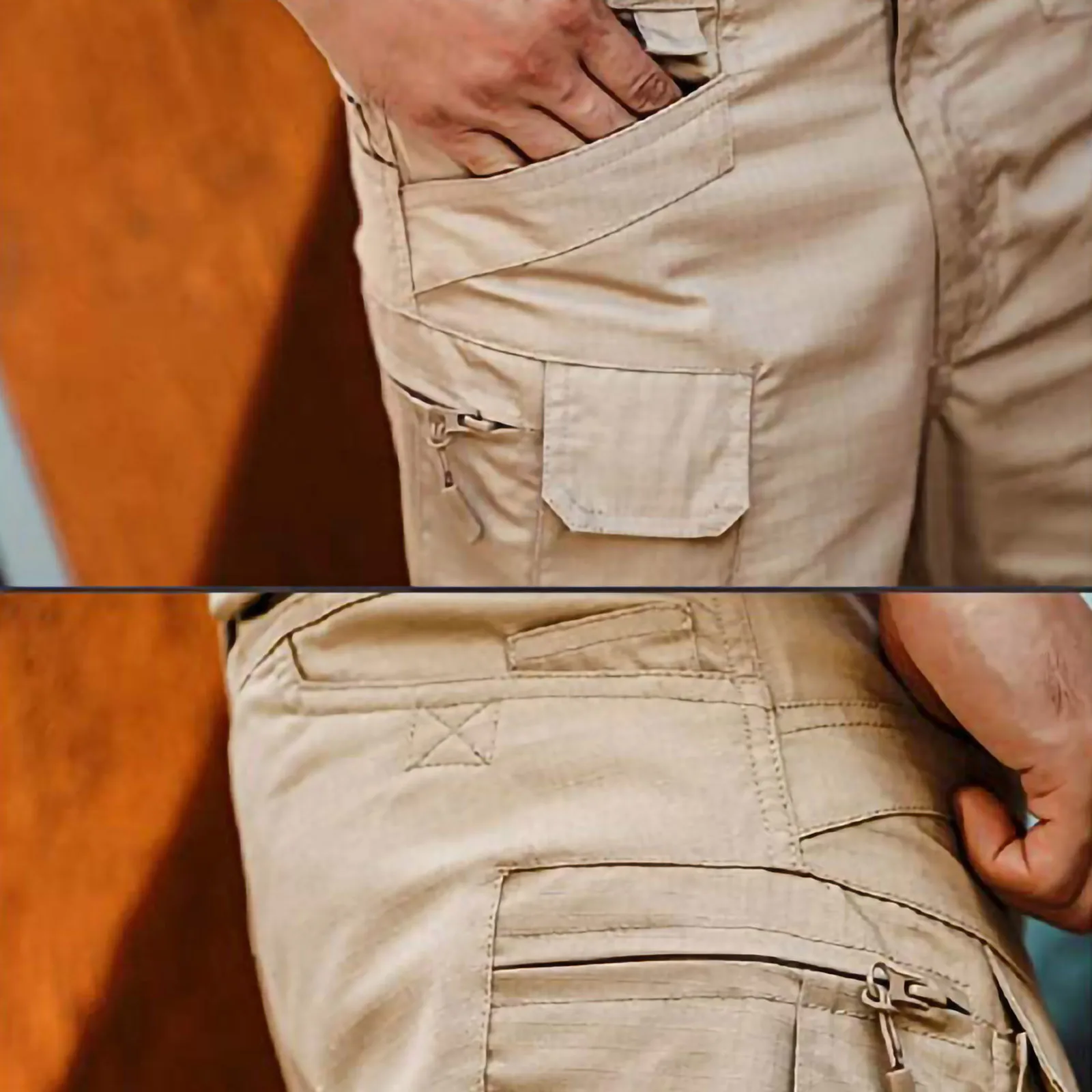 

Short Homme Summer New Fashion Men's Shorts Pants Classic Twill Relaxed Fit Work Wear Combat Safety Cargo Pants G*