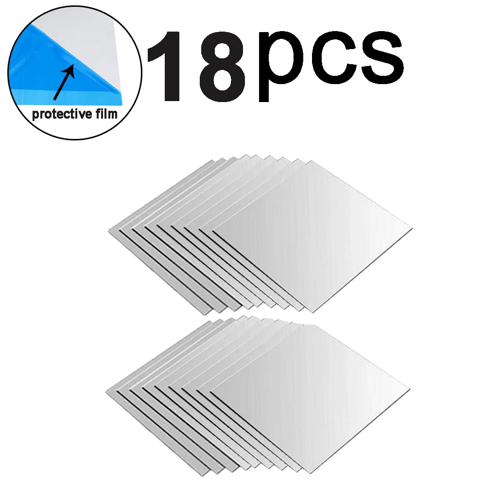 

Зеркальные наклейки для стен 18 шт.