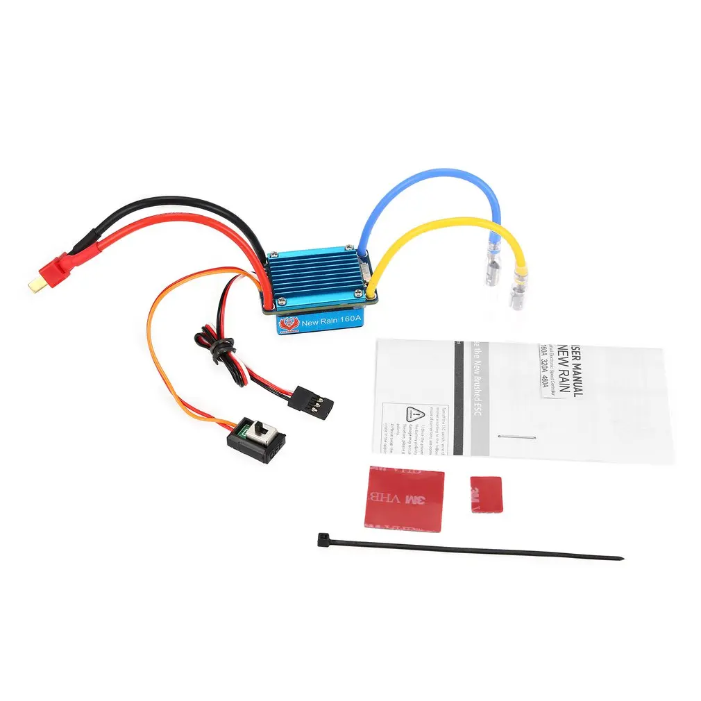

Водонепроницаемый матовый ESC 160A 3S с 5 В 1A BEC T-Plug/XT60 -Plug для радиоуправляемого автомобиля 1/12, Многофункциональная Защита, двунаправленный режи...