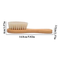 baby care pure natural wool baby wooden brush comb brush baby hair brush newborn hair brush infant comb head massager new