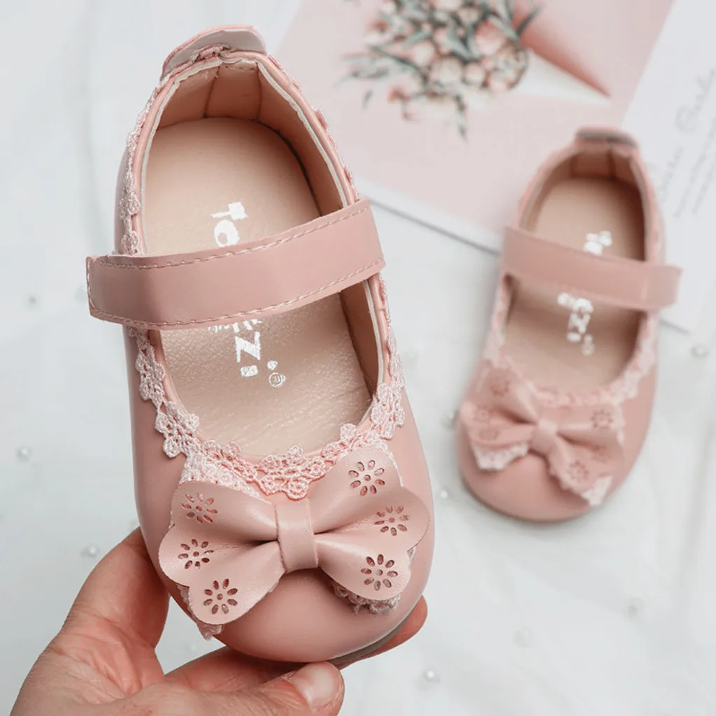 Toddler Infant Kids Baby Girls BowKnot comfortable Single Sweet Princess Shoes Sandals soft Breathable Bow | Детская одежда и