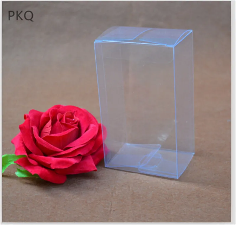 10pcs Transparent PVC Boxes Packing Fresh Flower Christmas Gifts Box Clear Tool Display | Дом и сад