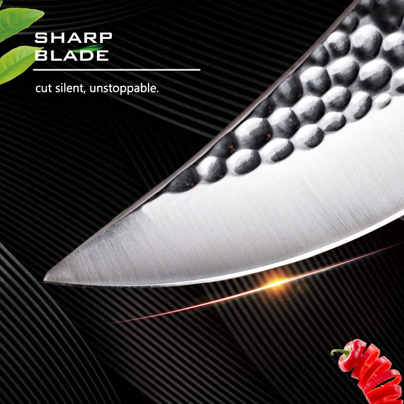 Кованый нож кованый кухонный мясника из нержавеющей стали для мяса фруктов