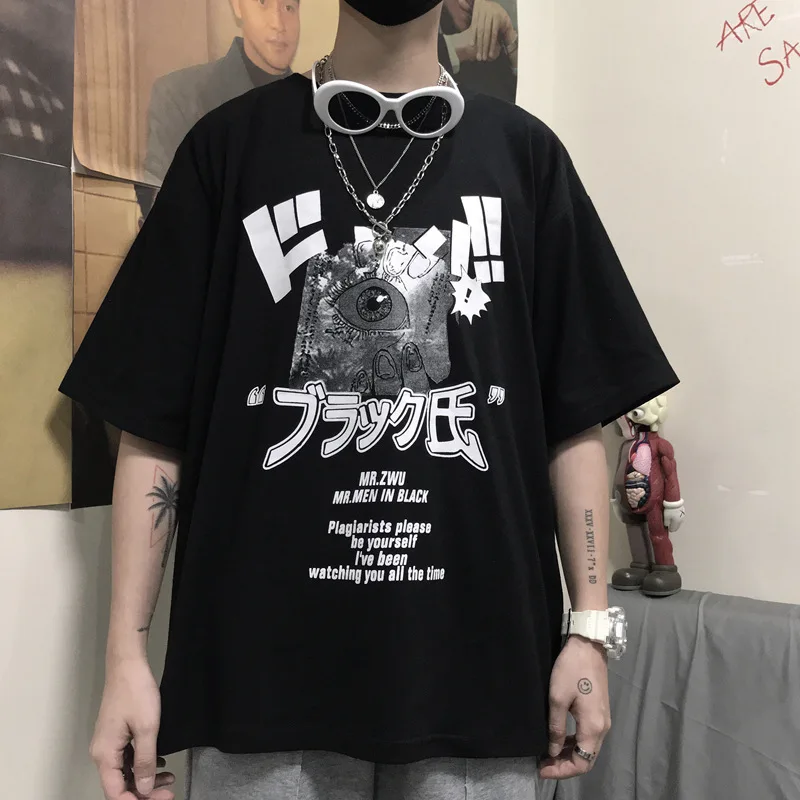 Летняя Повседневная модная мужская футболка FMZXG женский черный топ с коротким