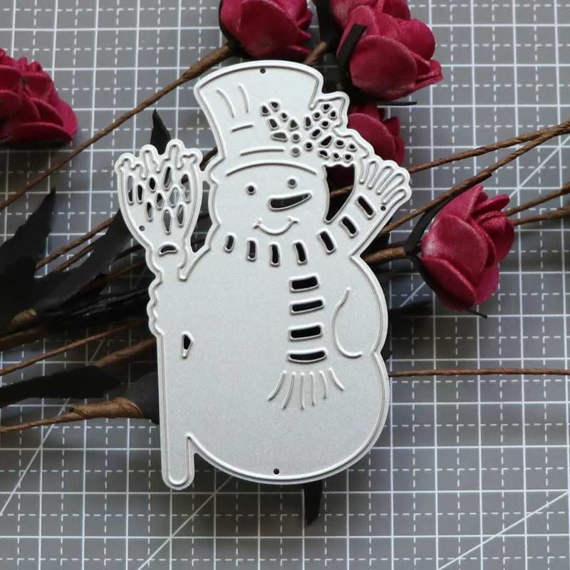 

Snowman Broom Metal Cutting Dies Scrapbooking Mold Stencil Die Cuts Card Making DIY Craft Embossing New Dies For 2022