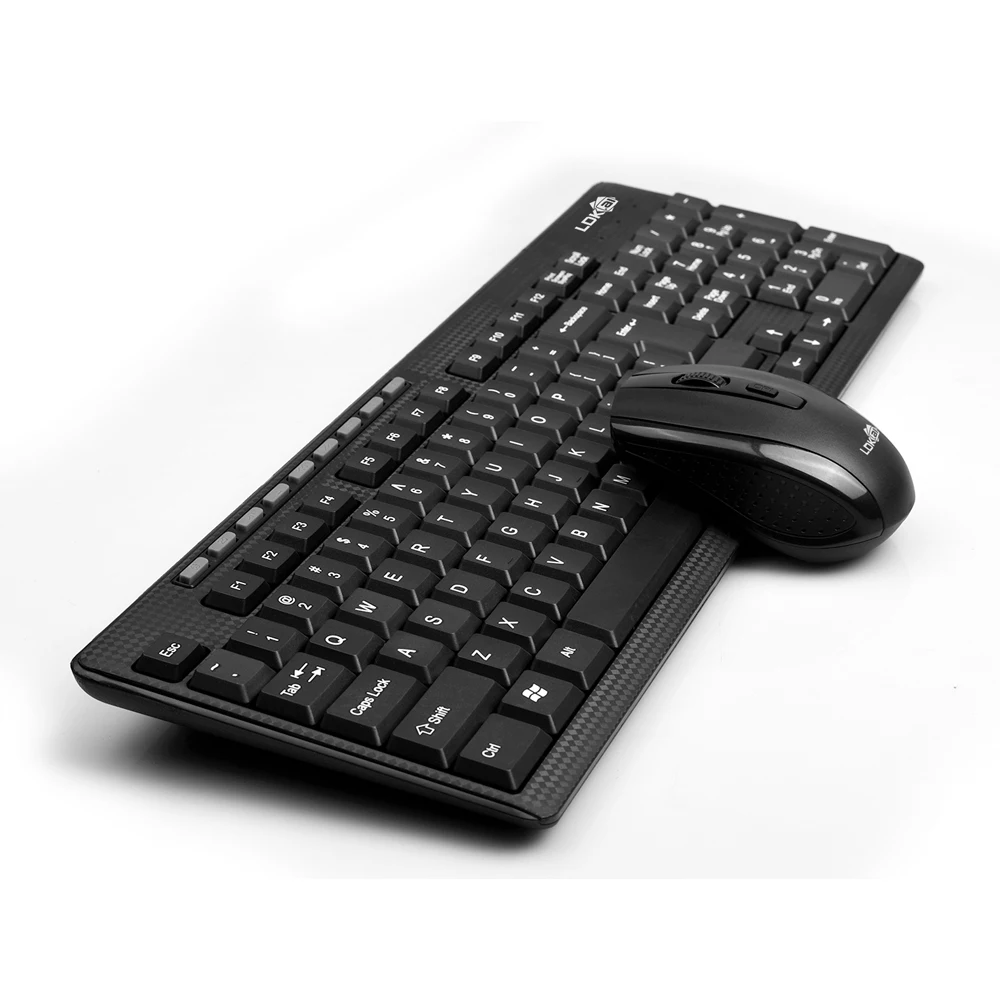 2 4G оптическая беспроводная клавиатура мышь USB комбинированный приемник комплект