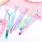 1 шт. японский и корейский стиль лазерный Русалка Масло гелевая ручка с принтом зыбучих песков Канцелярия: ручка с подписью случайный Цвета