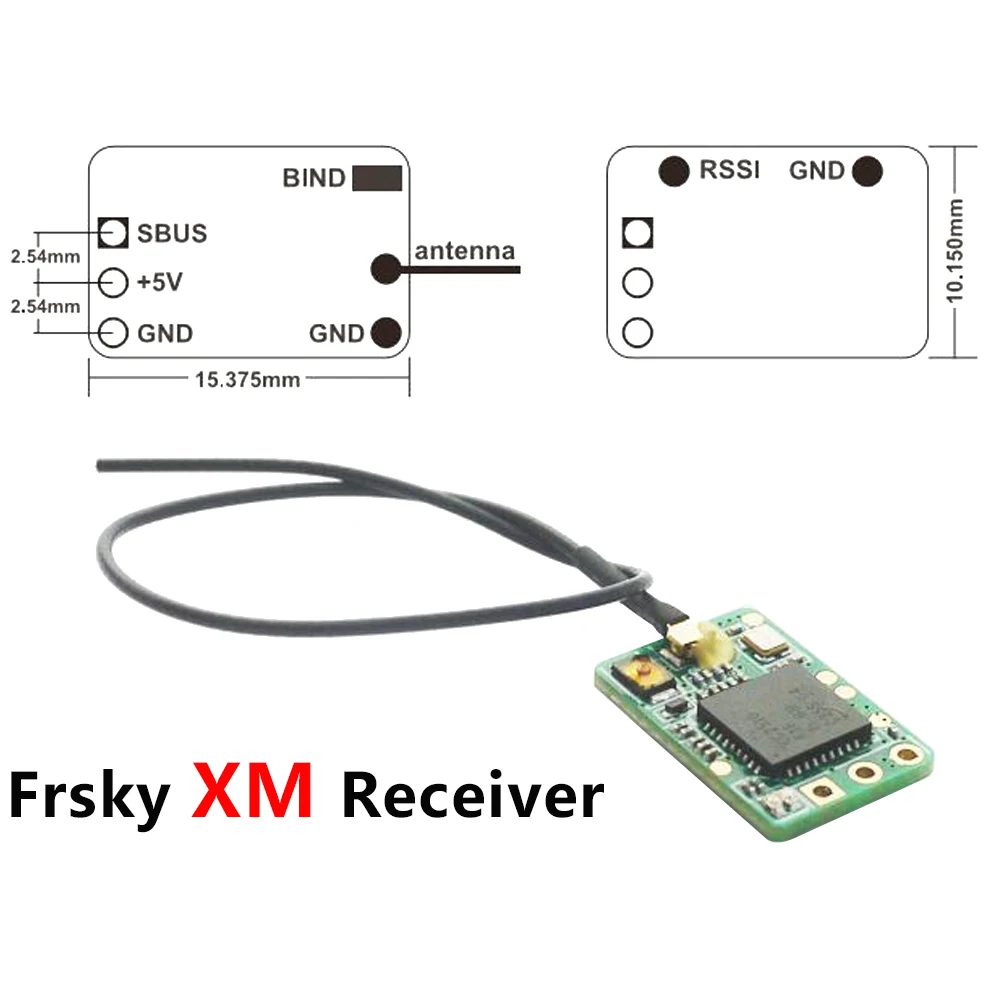 Приемник Frsky XM / + Plus 16CH 3 5-10V PWM RSSI Failsafe RC для домашнего квадрокоптера FPV | Игрушки и