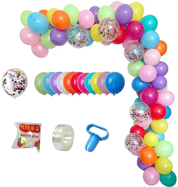

113Pcs DIY Balloon Arch Garland Kit Gold Confetti Balloons Globos White Pink Latex Balloons Baby Shower Wedding Party Decoration