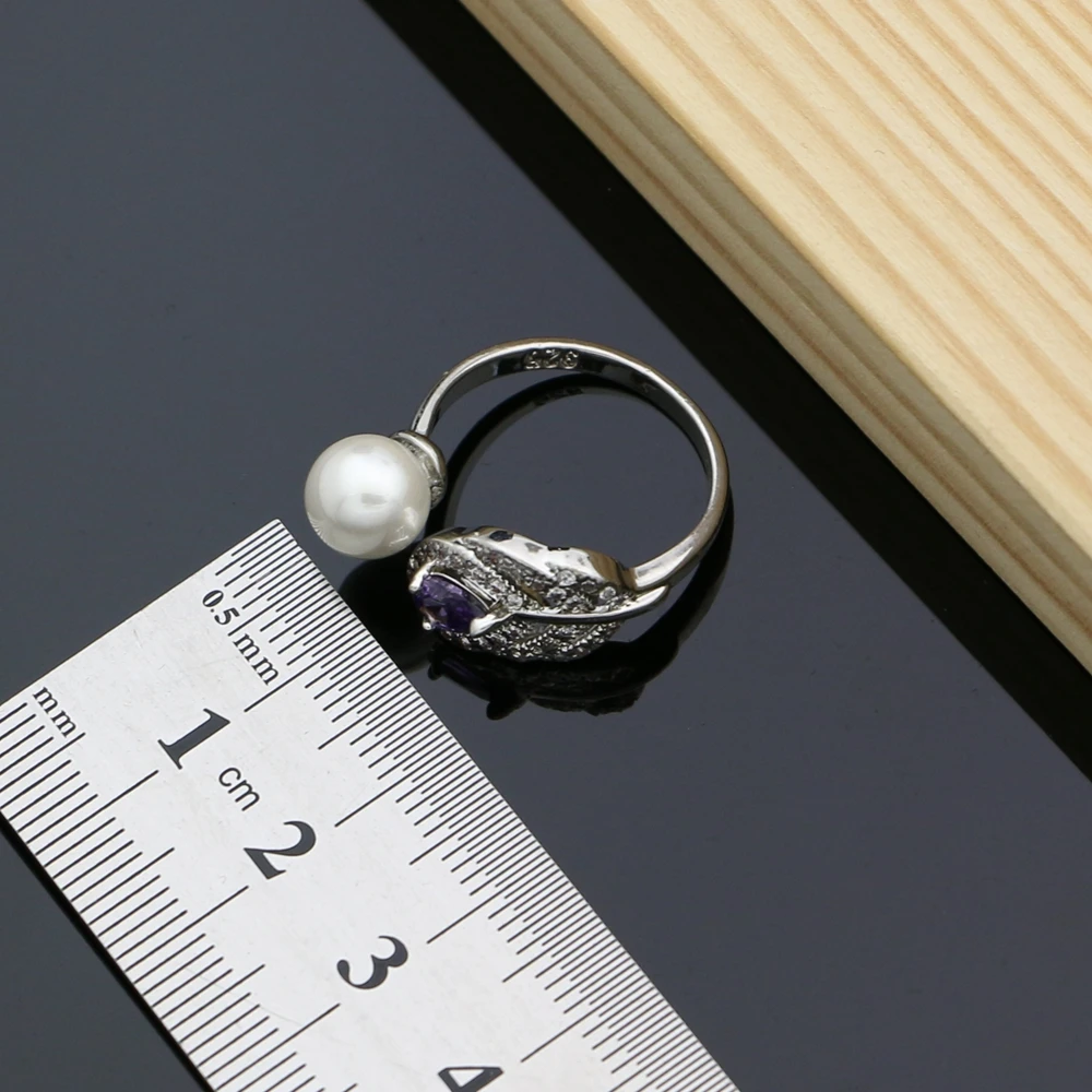 Комплект из колье и серёг с жемчугом | Украшения аксессуары