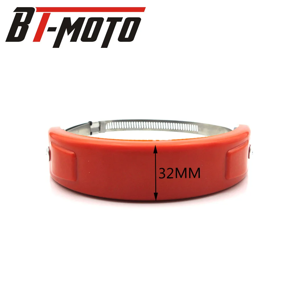 Motorcycle Accessories Universal Fit 100MM-140MM Oval / akrapovic Exhaust Protector Can Cover For Honda Yamaha Suzuki Kawasaki | Автомобили