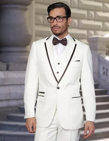 

Костюм мужской свадебный из трех предметов, приталенный, однобортный пиджак, жилет и брюки, костюм для работы, белый