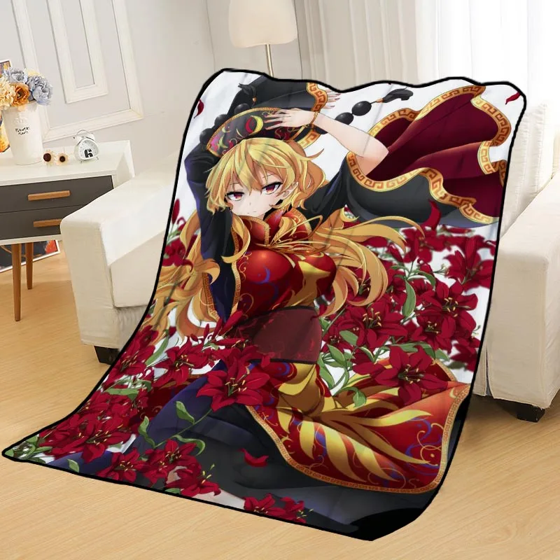 ?? カスタム東方プロジェクト毛布ベッドスローブランケットソフトブランケット夏毛布アニメ毛布旅行毛布