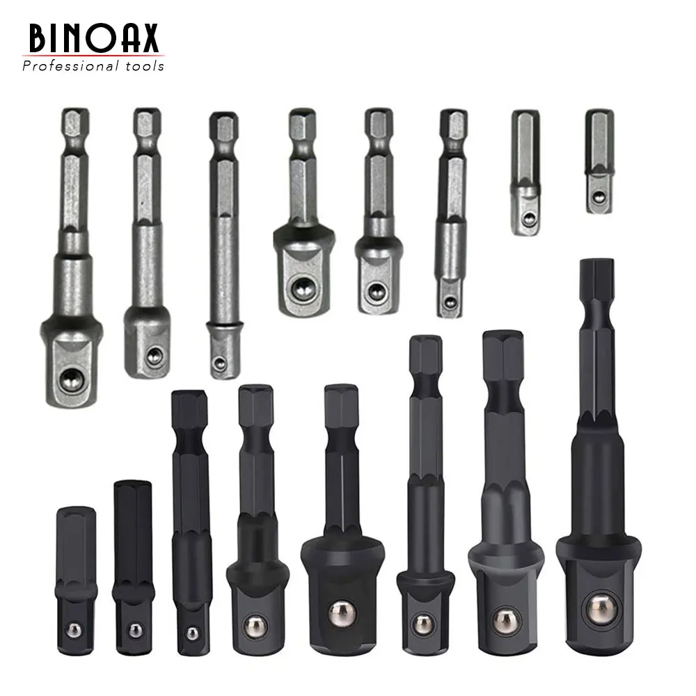 BINOAX 8 шт./компл. гнездо адаптера Питание набор шестигранным хвостовиком диаметром