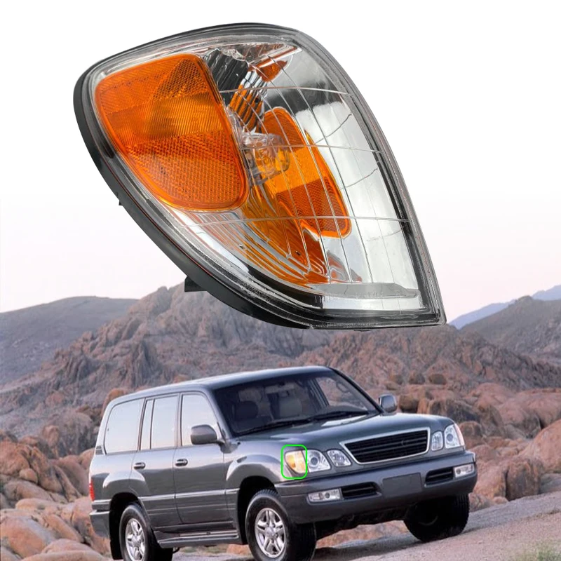 

Car Front Bumper Right Turn Signal Corner Light Lamp Cover Shell Replacement Fit For Lexus LX470 1998 1999 2000 2001 2002-2007