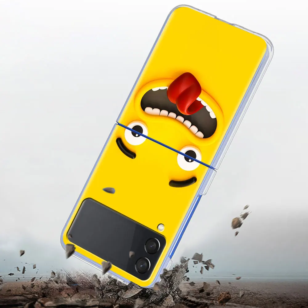 Чехол для Samsung Galaxy Z Flip 3 5G Прозрачный жесткий чехол сотового телефона ZFlip3