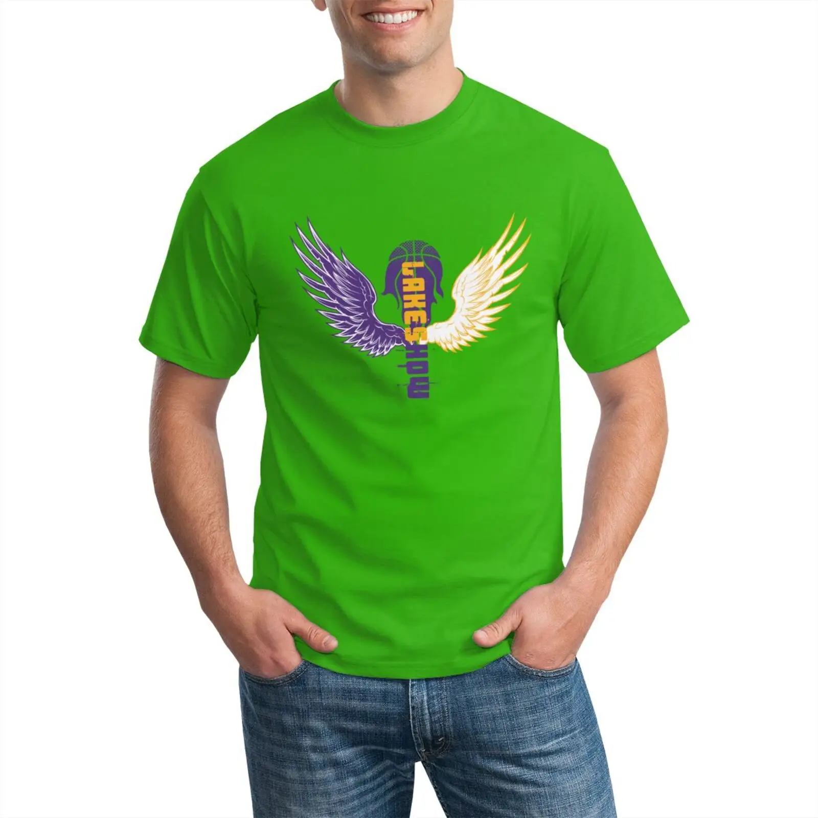 

Men tshirts 2020 Brand Summer Trending Fashion Mens T-shirt Angel Wings Printed Classical Party Dress Cotton Men's Short Sleeve