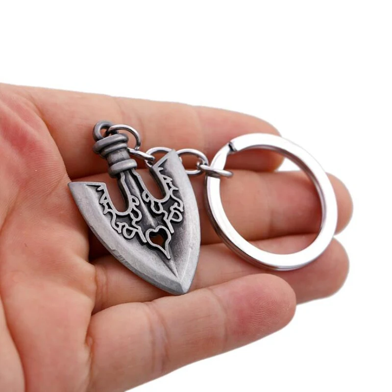 Новый дизайн 3D брелок ручной работы из цинкового сплава для ключей с символами