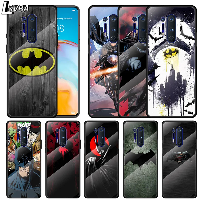 

Cool Super Men Hero Bat For Oneplus 9R 9 8T 8 Nord Z 7T 7 Pro 5G Tempered Glass Shell Phone Case Cover