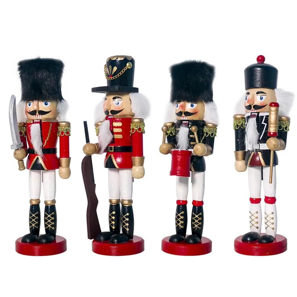 Деревянная кукла Щелкунчик 20 см высокого качества солдат ручной работы для