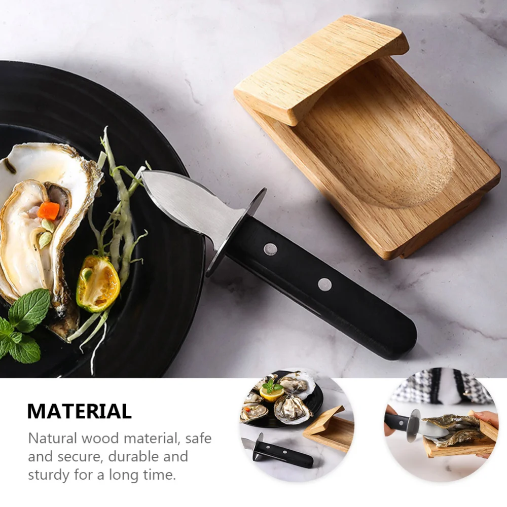 

1Pc Oyster Shucking Clamp Oyster Opener Shucking Tool Wood Oyster Shucking Clip