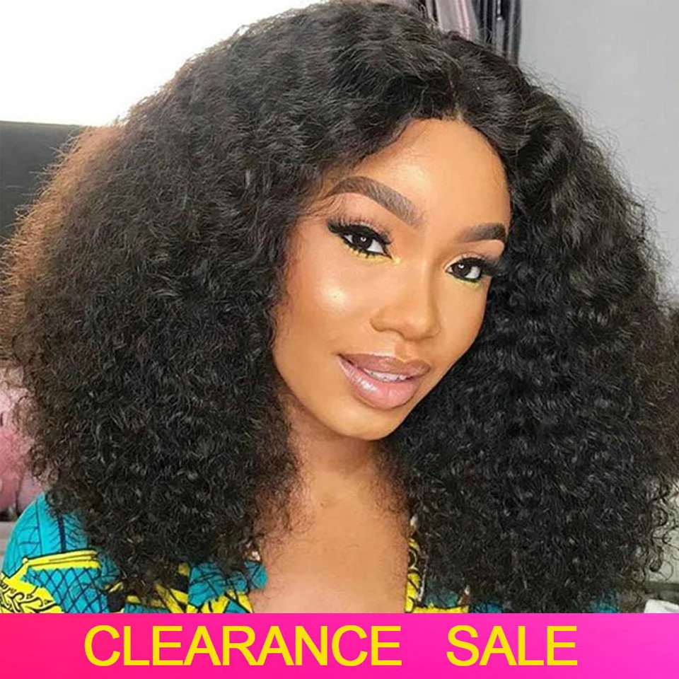 

Mongolian Afro Kinky Curly Wig 180 Density Lace Front Human Hair Wigs T PART Transparent Frontal Brazilian Curly Human Hair Wigs