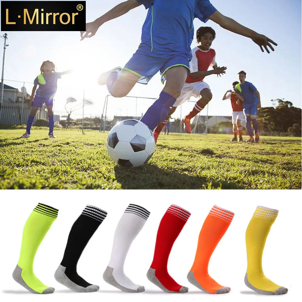 L.Mirror/1 пара детских носков для футбола Плотные хлопковые Командные носки