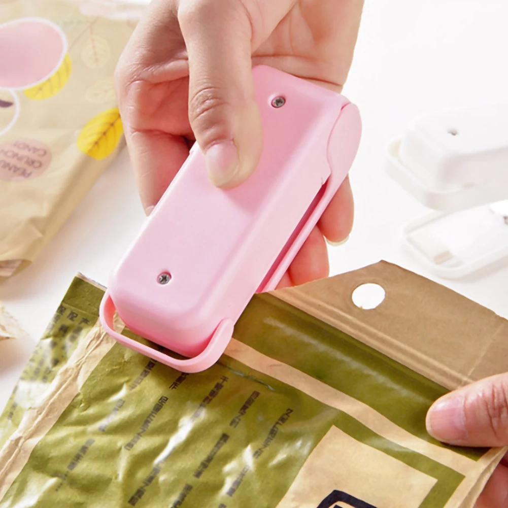 

HOT best Portable Mini Sealing Household Machine Heat Sealer Capper Food Saver For Plastic Bags Package Mini Gadgets