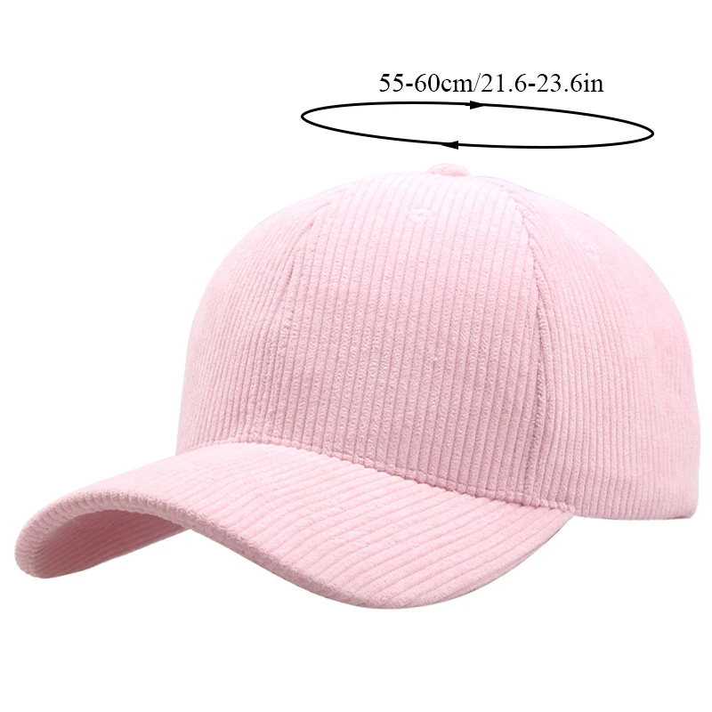 

Corduroy Solid Color Light Bboard Cap Women Spring Summer Embroidery Baseball Hat Men Outdoor Adjustable Sun Hat