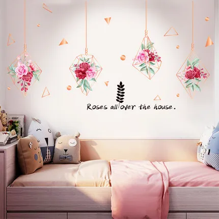 

Romantic Bedroom Wall Decoration Wall Paper Creative Wall Stickers Wall Pictures For Living Room TV Background Wall Painting