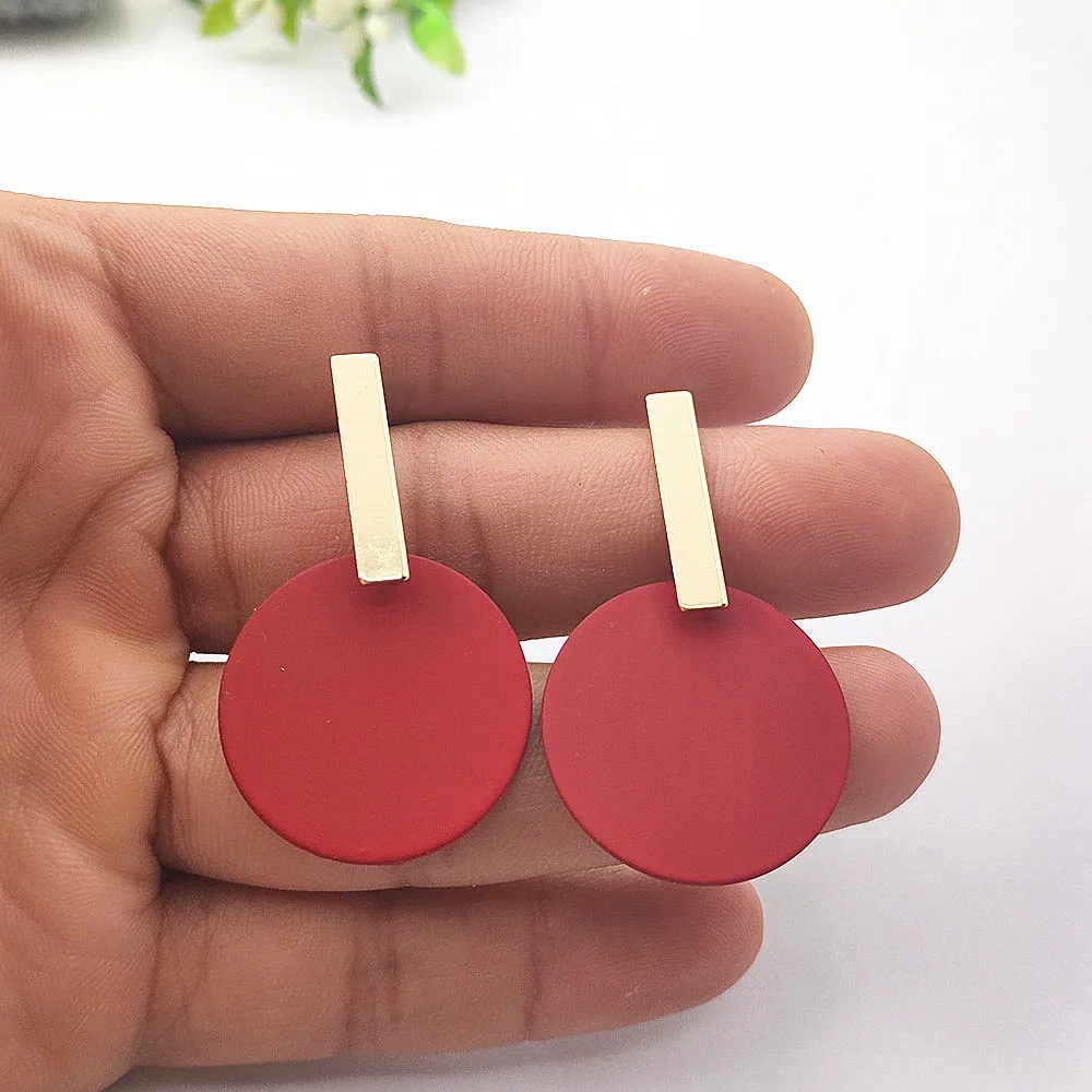 2020 серьги-подвески прямоугольные металлические длинные серьги для женщин