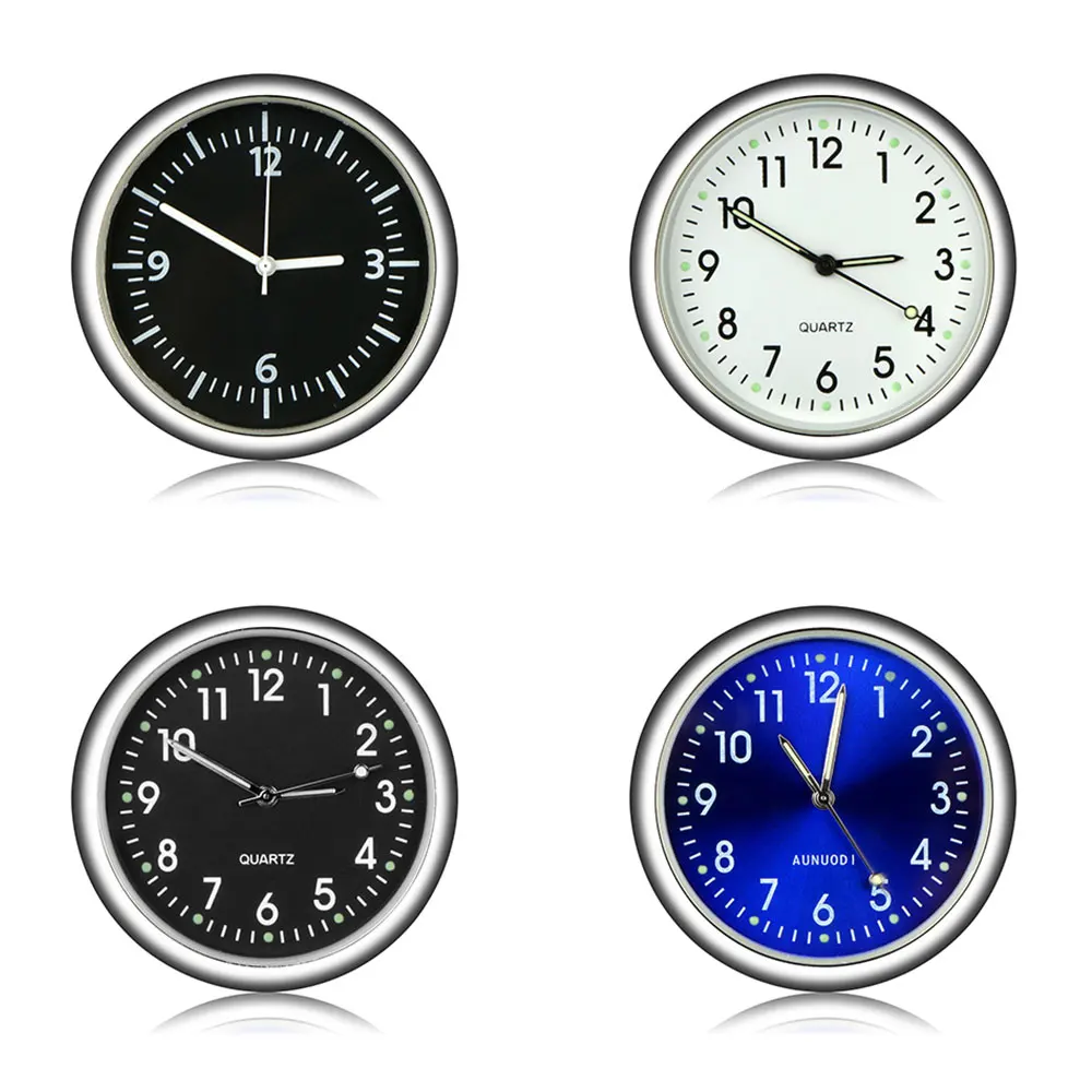 Vehemo алюминиевый сплав автомобильные часы украшение датчик для круглого мини