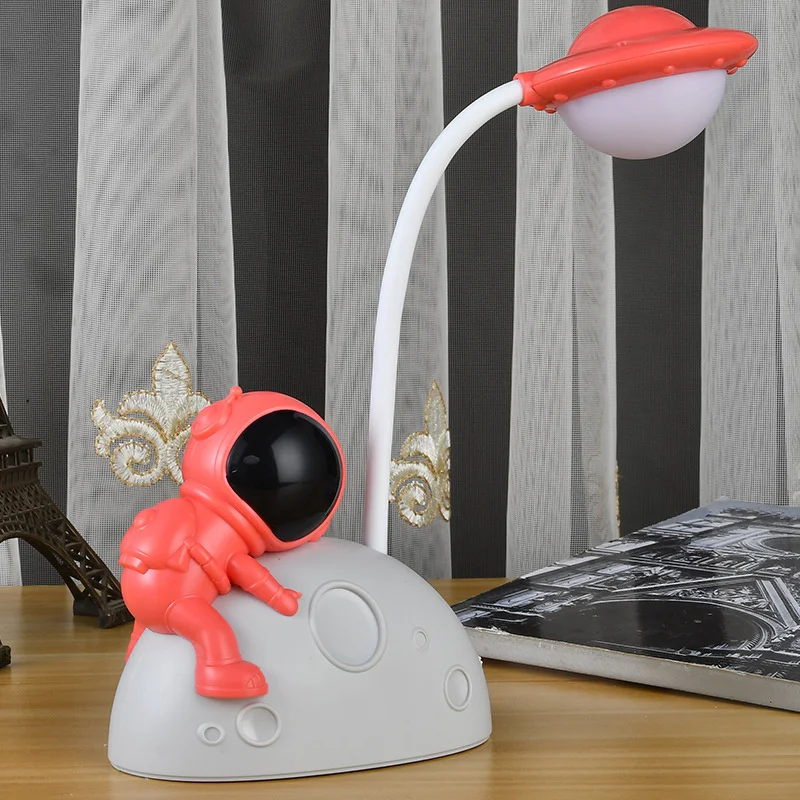 

Lighting Tool Table Lamp Dimmable Astronaut Led Bedside Study Eye Protection Night Light Desktop Decoration Gift For Students