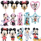 Большой воздушный шар из фольги с изображением Микки и Минни Маус