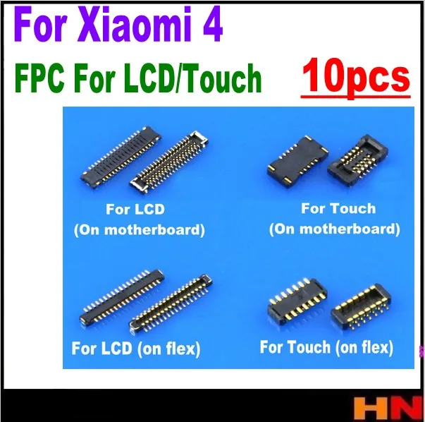 10 шт. FPC Разъем для Xiaomi 4 m4 сенсорный экран дигитайзер LCD док станция зарядное