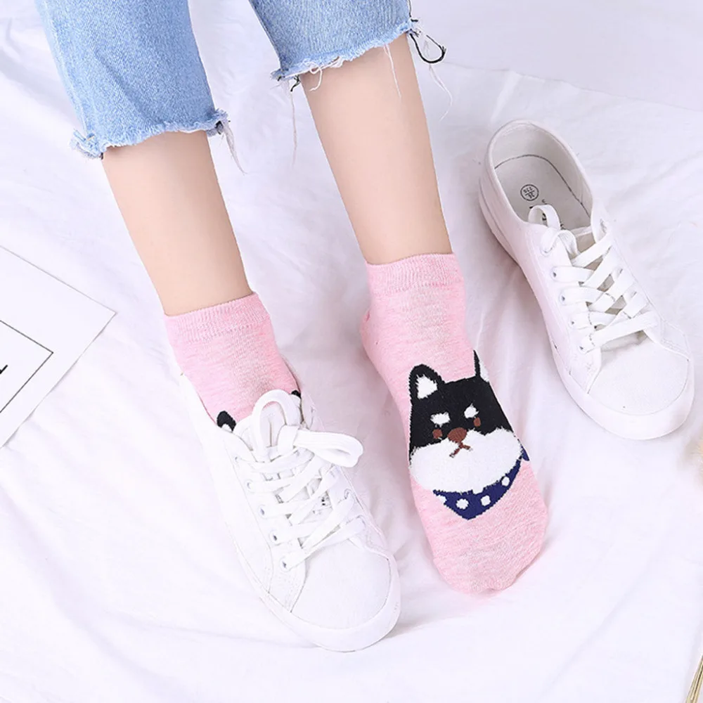 Женские хлопковые носки стереоскопические милые женские в виде животных