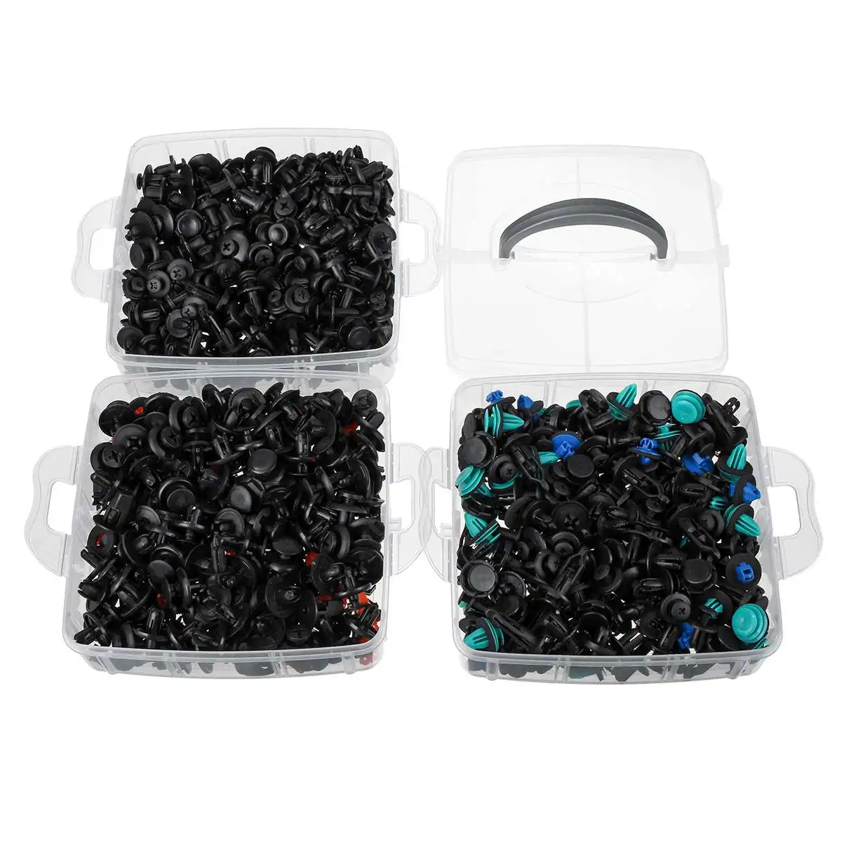 

635pcs/box Car Fastener Clips Mixed Car Fasteners Door Trim Panel Auto Bumper Rivet Retainer Push Engine Cover Fender