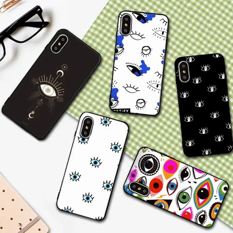

Fashion Evil Eye Phone Case For IPhone 6 6s 7 8 Plus X Xs Xr Xsmax 11 12 Pro Promax 12mini