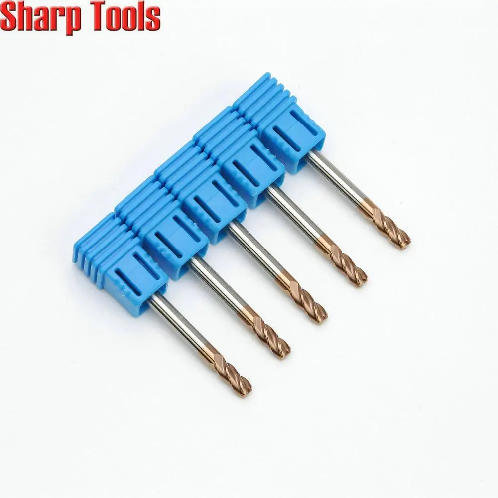 4 мм канавки угловые круглые концевые фрезы инструмент Фрезы с ЧПУ из карбида