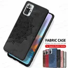 Тканевый чехол для Xiaomi Redmi Note 10 Pro Redme примечание 9s 9 8 8T 9A 9C NFC 7 8A 7A автомобильный магнитный держатель противоударный чехол Coque