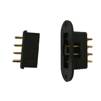 2 pairs gold plated servo connector mpx 8 pins connector plug for rc hobby model car plane rc accessories