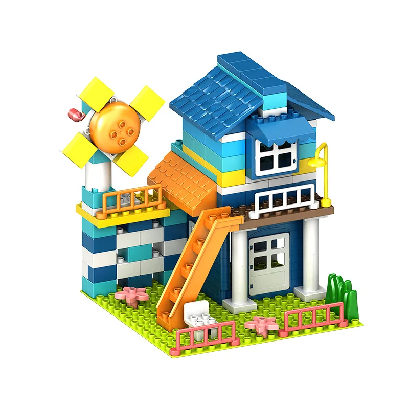 

Creativity Paradise House Big Size City Building Blocks Construction DIY Amusement Park Brick Toys Kids Gift