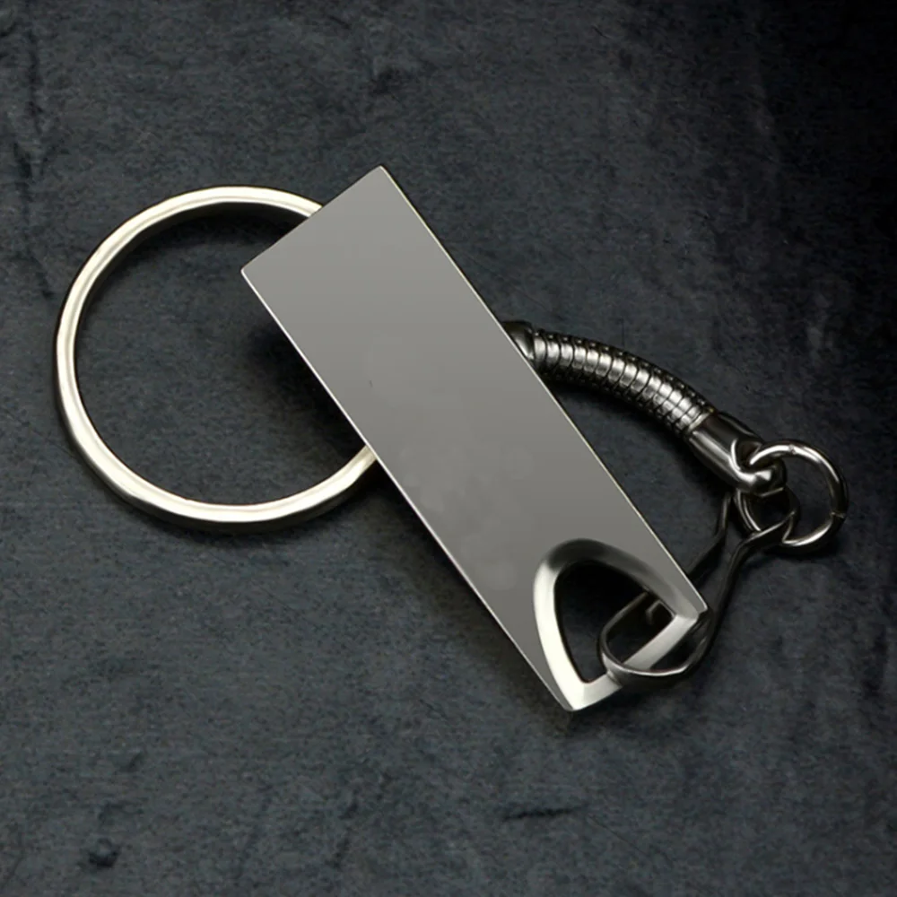 100pcs High Quality USB Flash Drive 16GB 32GB 4GB Pendrive 8GB 128MB 256MB 512MBPen Drive 2.0 Memory Stick Full Metal Print Logo