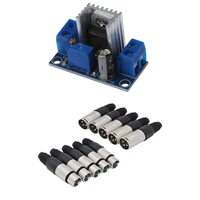 1 pcs lm317 dc dc 1 5a 1 2 37v converter step down power supply module 10pcs 3 pin xlr solder type connector