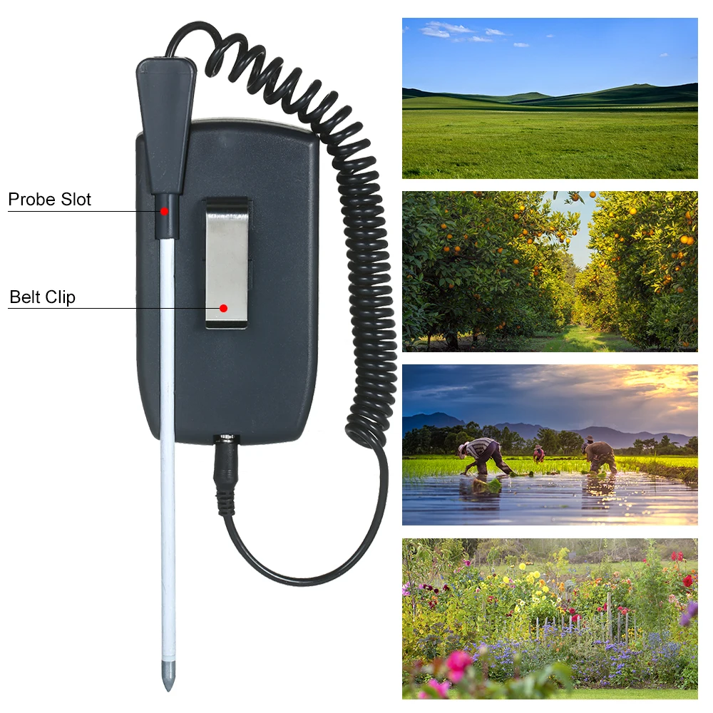 

2-in-1 Soil pH & Moisture Meter Soil Test Kit Soil Moisture Acidity & Alkalinity Analyzer Acidity Meter Probe Detachable