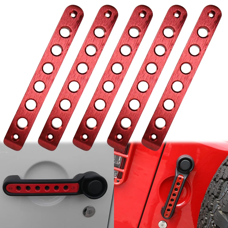 Алюминиевые вставки для ручки передней и задней двери крышка Jeep Wrangler JK JKU Unlimited